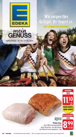 Prospekt-Titelbild: Edeka Zurheide Angebotsprospekt Nr. 7 (Gültig von 2026-06-21 bis 2026-06-27)