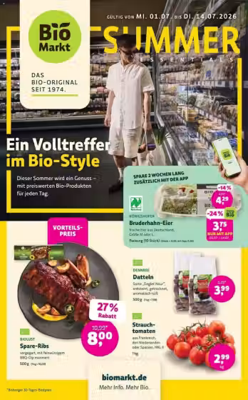 Leidinio virselis: Biomarkt Denns akcijų leidinys (Galioja nuo 2026-07-01 iki 2026-07-14)