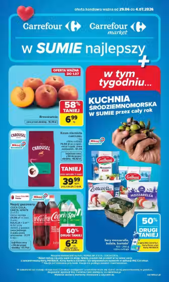 Okladka gazetki: Carrefour gazetka promocyjna Nr. 1 (Ważne od 2026-06-29 do 2026-07-04)