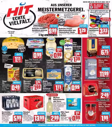 Brochure cover: Hit promotions leaflet (Valid from 2026-06-29 to 2026-07-04)