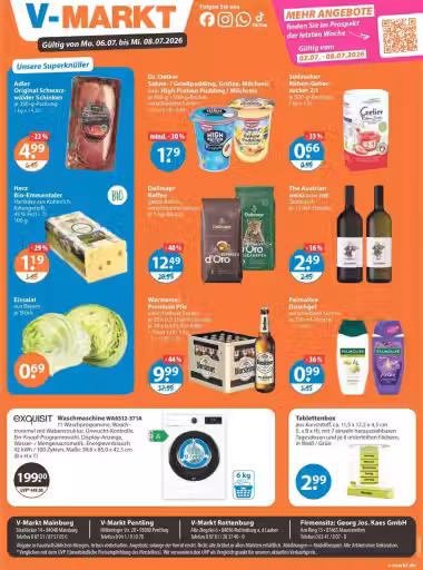 Leidinio virselis: Mix Markt Fleisch akcijų leidinys (Galioja nuo 2026-07-06 iki 2026-07-08)
