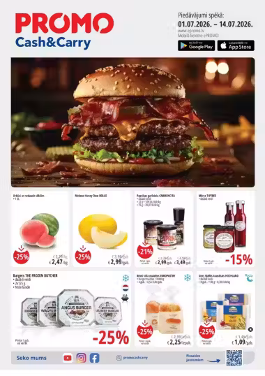 Leidinio virselis: PROMO Cash & Carry akcijų leidinys Nr. 2026 (Galioja nuo 2026-07-01 iki 2026-07-14)