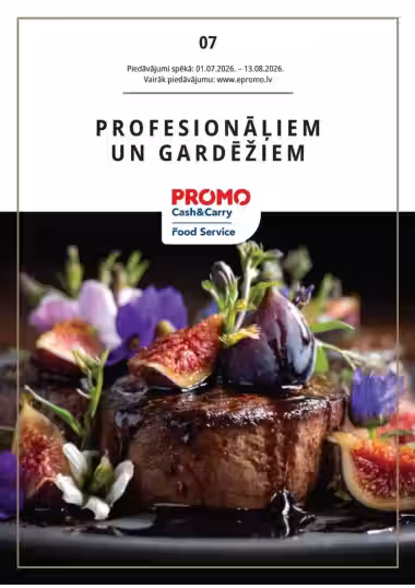 Leidinio virselis: PROMO Cash & Carry akcijų leidinys Nr. 2026 (Galioja nuo 2026-07-01 iki 2026-08-13)