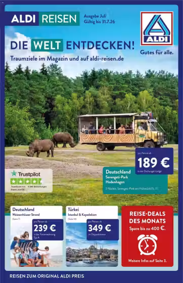 Leidinio virselis: Aldi Nord akcijų leidinys Nr. 1 (Galioja nuo 2026-07-01 iki 2026-07-31)