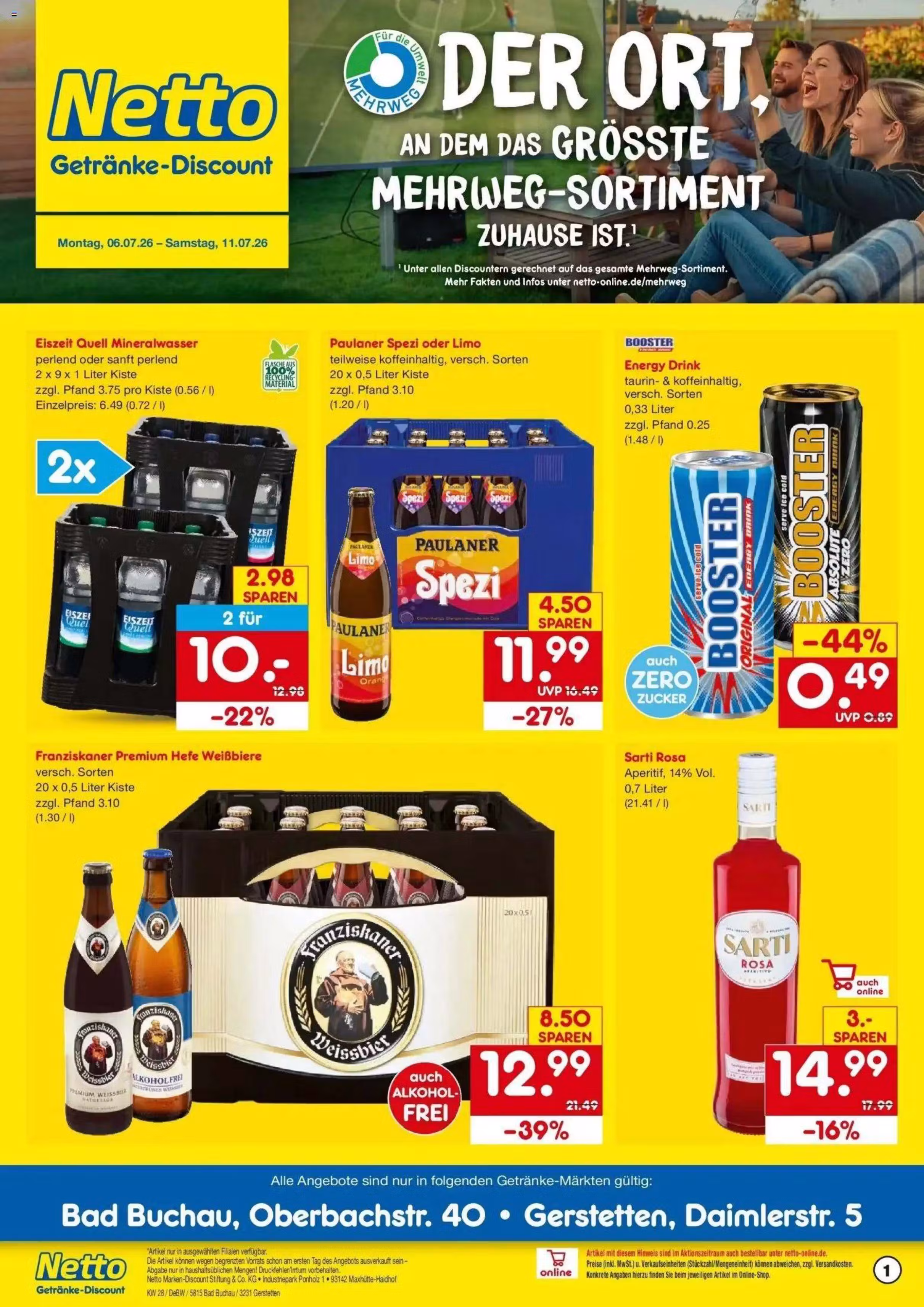 Leidinio perziura: Netto akcijų leidinys Nr. 1 (Galioja nuo 2026-07-05 iki 2026-07-11)