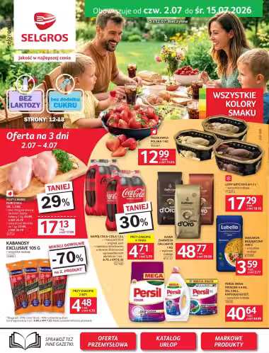 Leidinio virselis: Selgros akcijų leidinys Nr. 1 (Galioja nuo 2026-07-02 iki 2026-07-15)