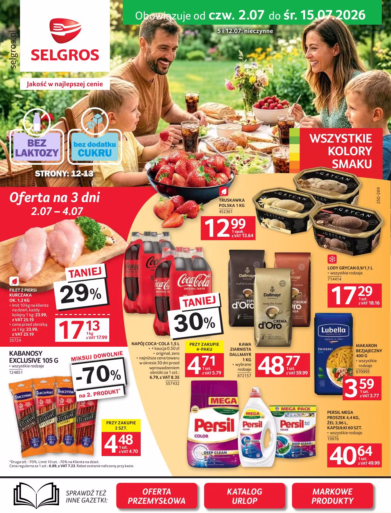 Leidinio perziura: Selgros akcijų leidinys Nr. 1 (Galioja nuo 2026-07-02 iki 2026-07-15)