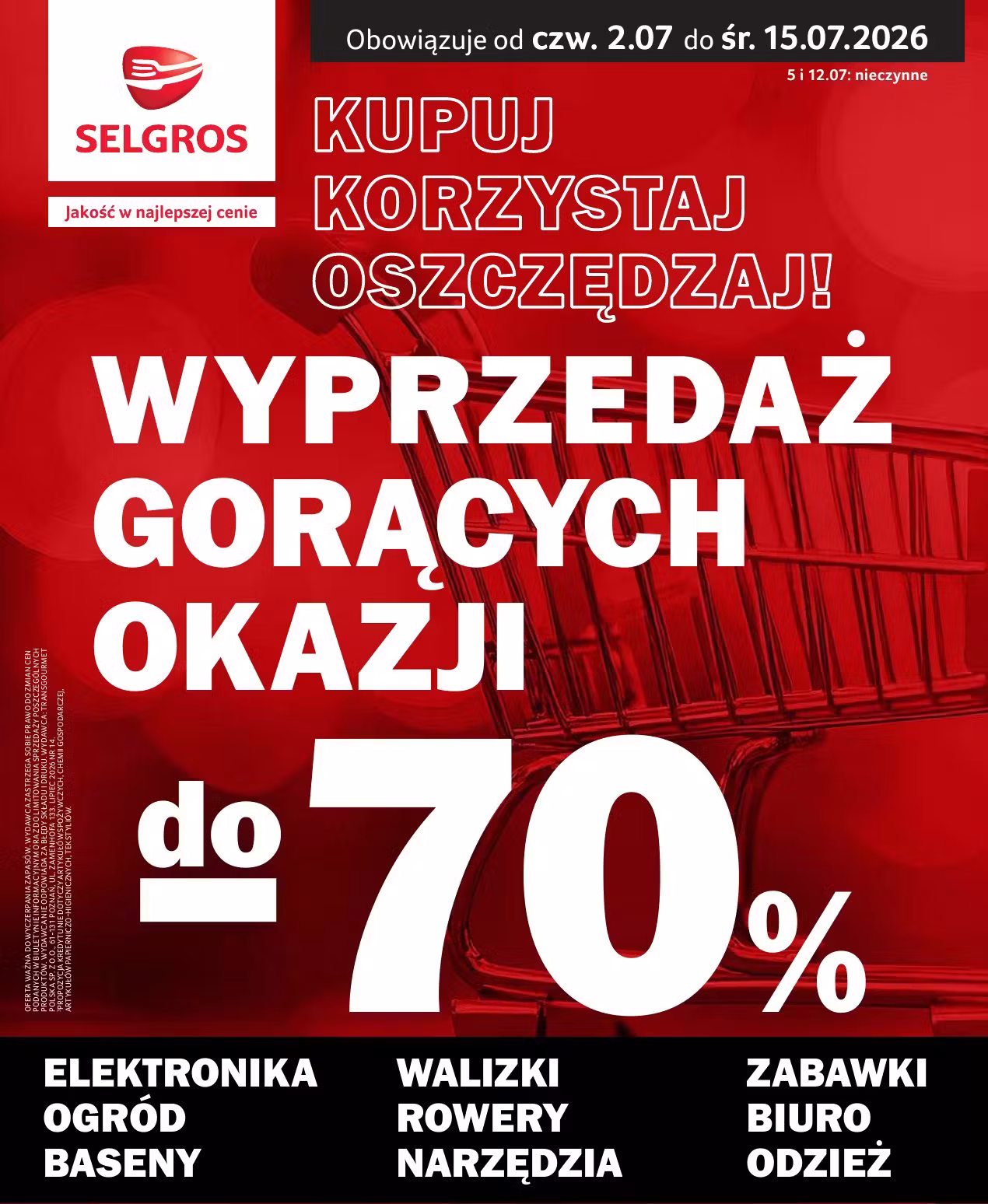 Leidinio perziura: Selgros akcijų leidinys Nr. 3 (Galioja nuo 2026-07-02 iki 2026-07-15)