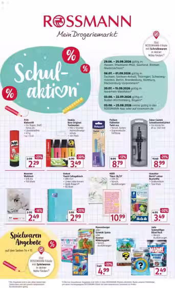 Leidinio virselis: Rossmann akcijų leidinys (Galioja nuo 2026-06-29 iki 2026-08-25)