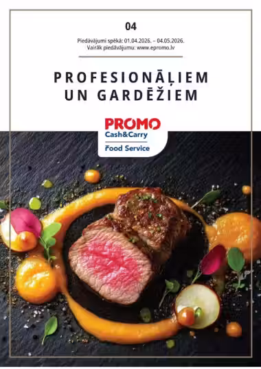 Brochure cover: PROMO Cash & Carry promotions leaflet (Valid from 2026-04-01 to 2026-05-04)