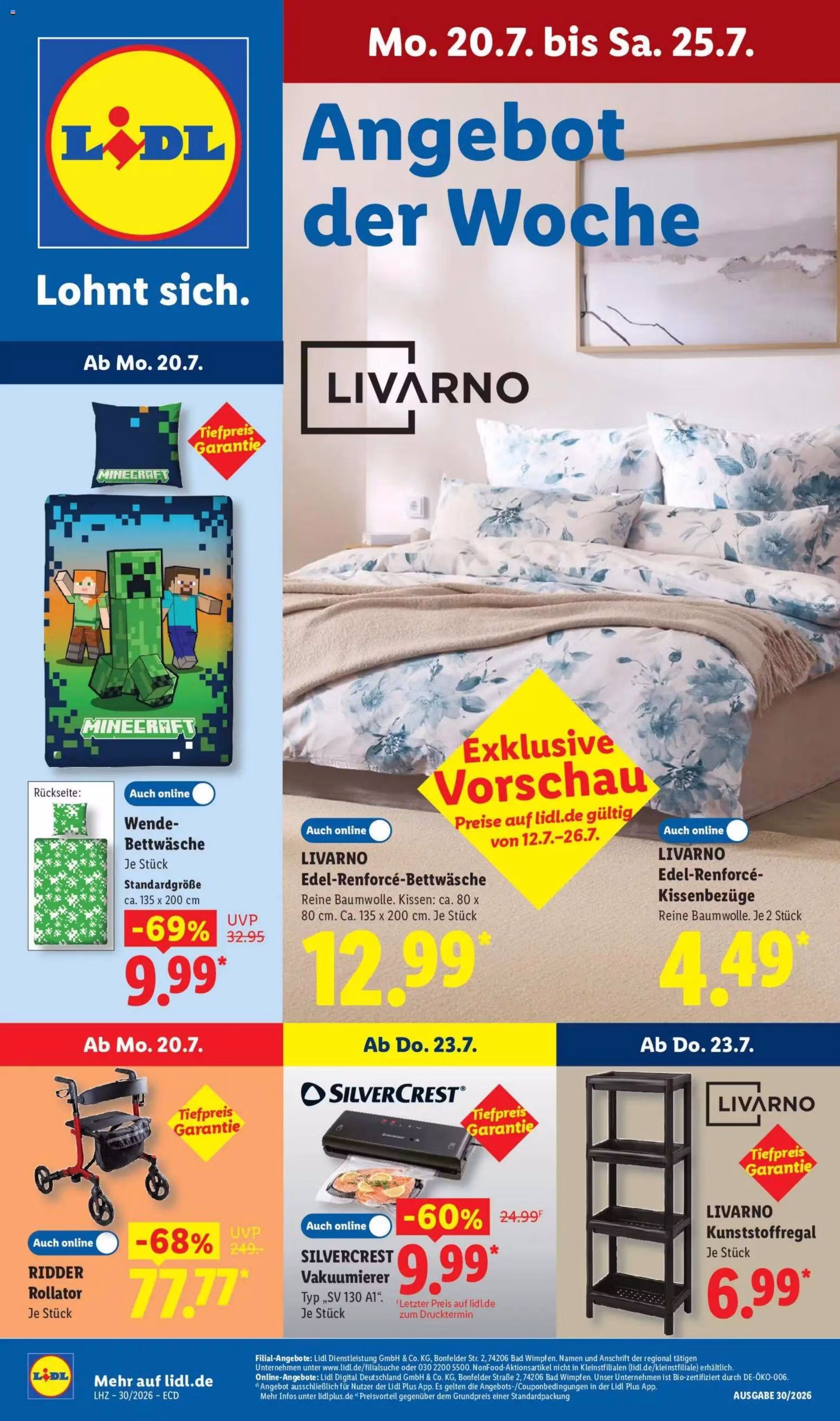 Leidinio perziura: Lidl akcijų leidinys (Galioja nuo 2026-07-20 iki 2026-07-25)