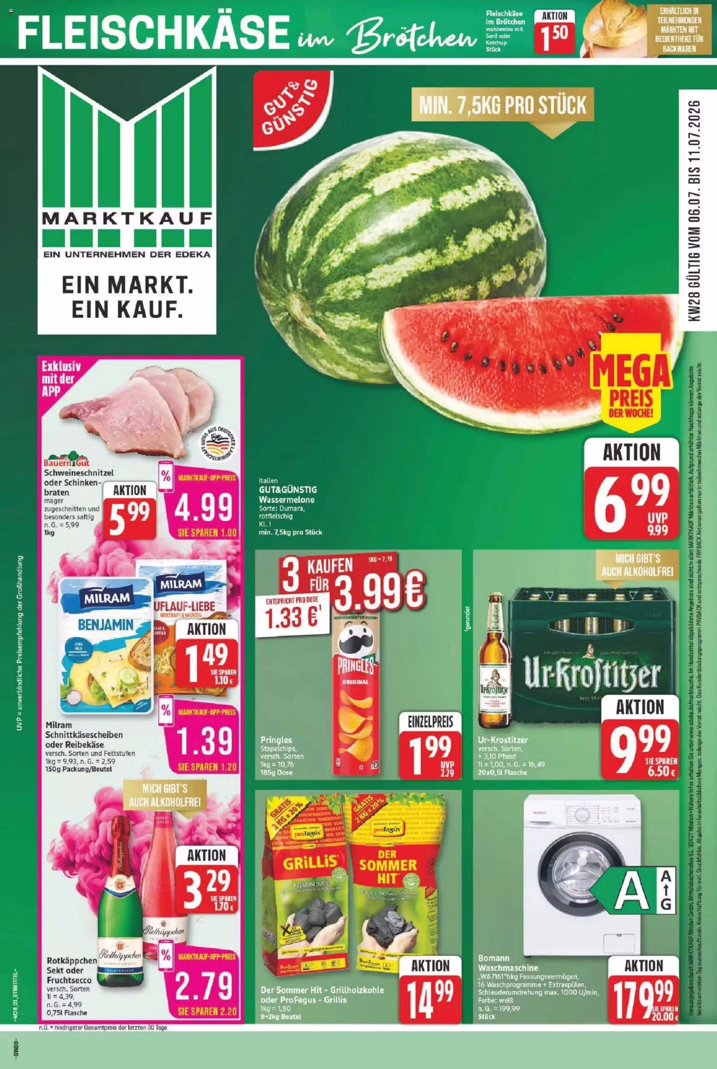 Prospekt-Vorschau: Mix Markt Fleisch Angebotsprospekt (Gültig von 2026-07-06 bis 2026-07-11)