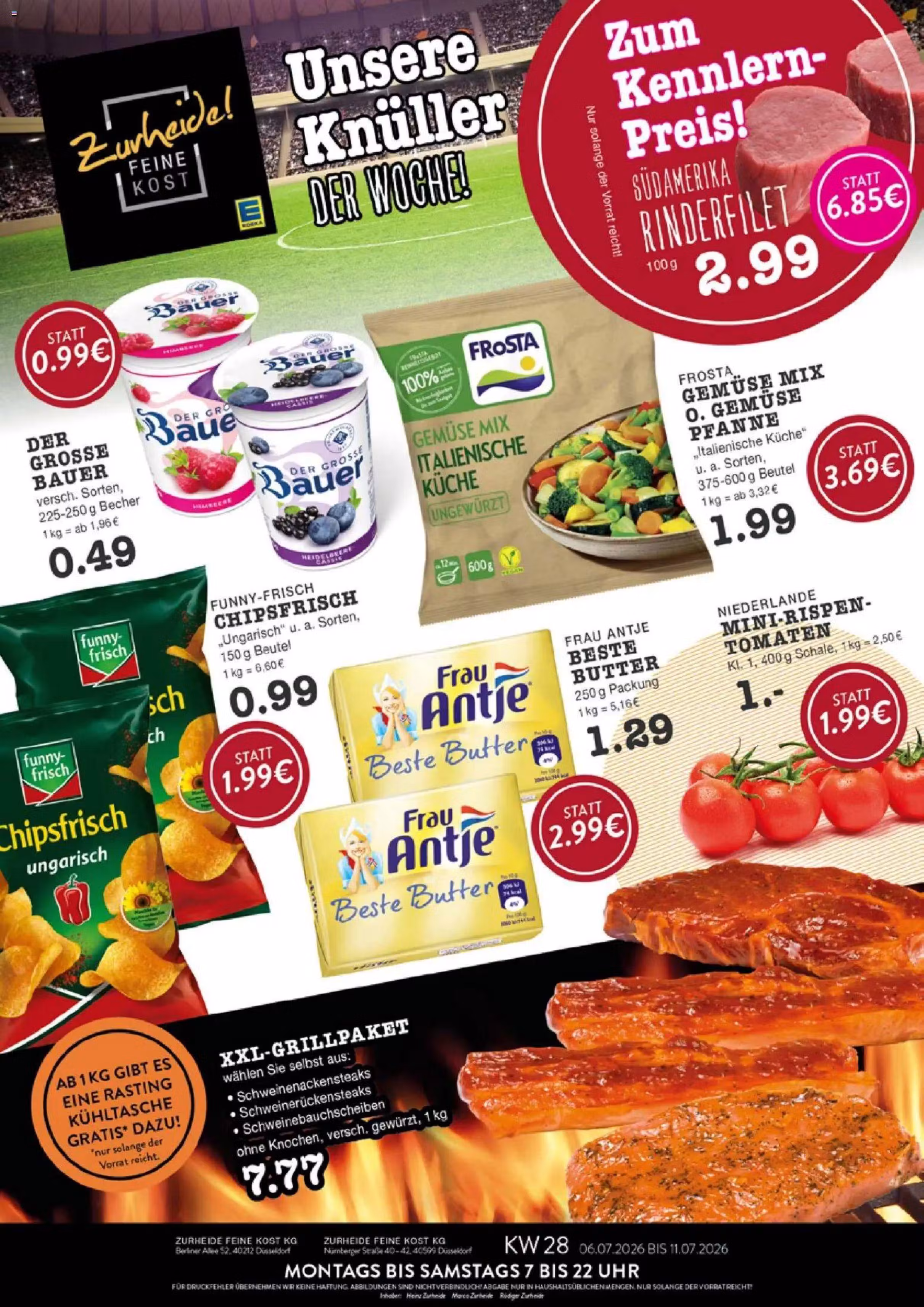 Leidinio perziura: Edeka Zurheide akcijų leidinys Nr. 4 (Galioja nuo 2026-07-06 iki 2026-07-11)
