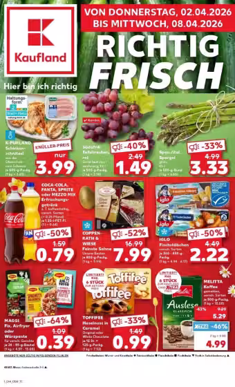 Brochure cover: Kaufland promotions leaflet (Valid from 2026-04-16 to 2026-04-22)