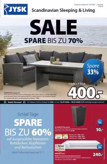 Prospekt-Titelbild: Jysk Angebotsprospekt (Gültig von 2026-07-12 bis 2026-08-15)