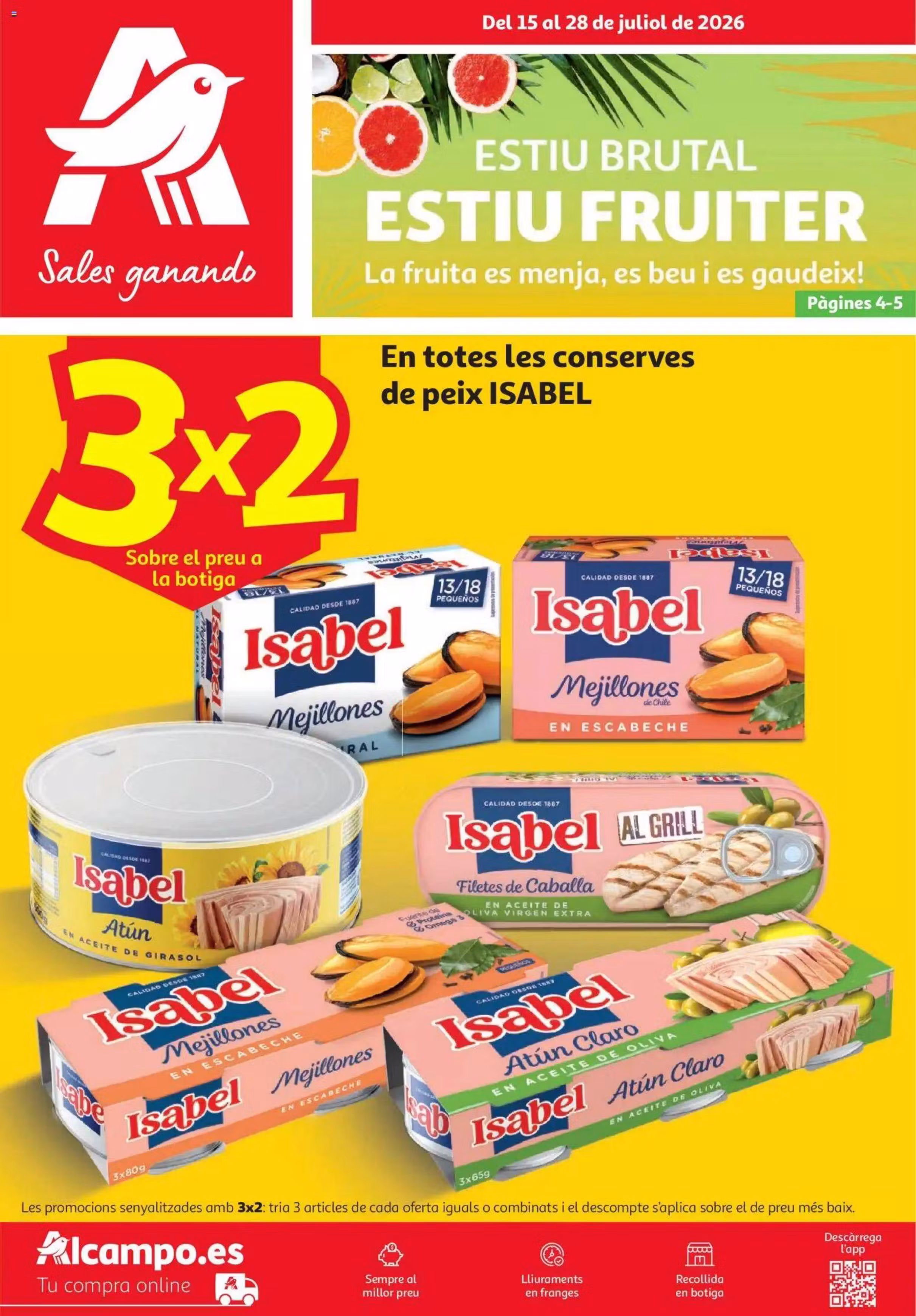 Brochure preview: Alcampo Canarias promotions leaflet Nr. 4 (Valid from 2026-07-15 to 2026-07-28)
