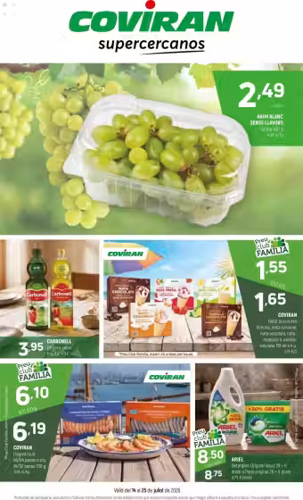 Brochure cover: Coviran promotions leaflet (Valid from 2026-07-14 to 2026-07-25)