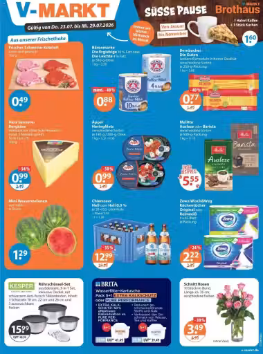 Bukleta vaks: Mix Markt Fleisch akciju buklets (Derīgs no 2026-07-23 līdz 2026-07-29)