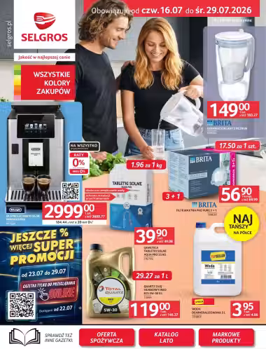 Leidinio perziura: Selgros akcijų leidinys Nr. 4 (Galioja nuo 2026-07-16 iki 2026-07-29)