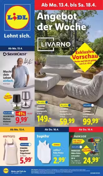 Prospekt-Titelbild: Lidl Angebotsprospekt (Gültig von 2026-04-27 bis 2026-05-02)