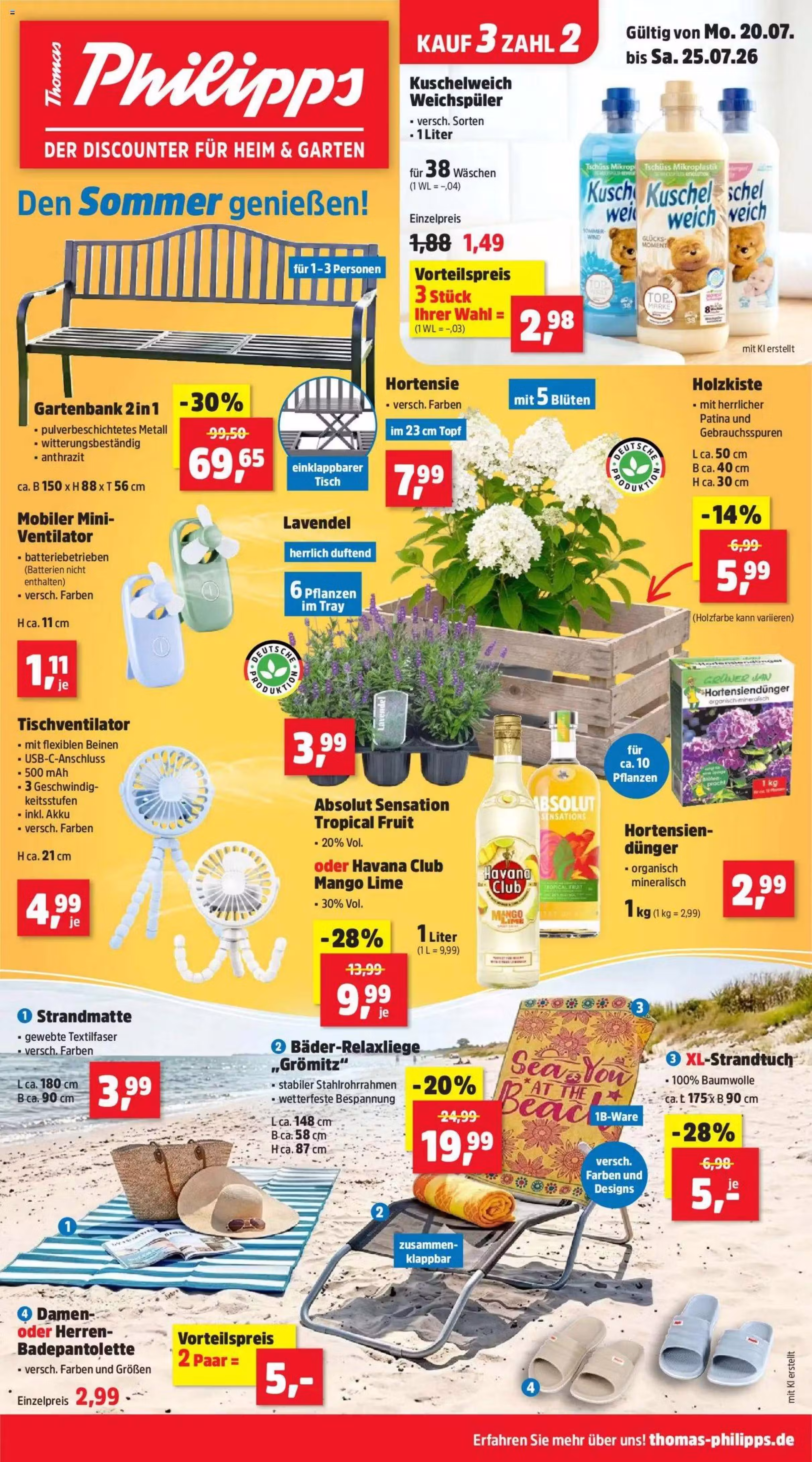 Brochure preview: Thomas Philipps promotions leaflet (Valid from 2026-07-20 to 2026-07-25)