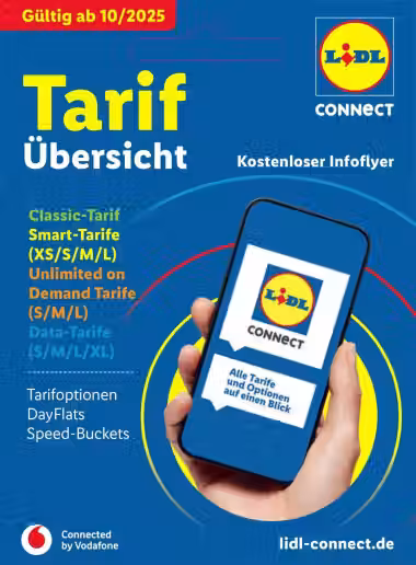 Brochure cover: Lidl promotions leaflet (Valid from 2025-10-01 to 2027-03-11)