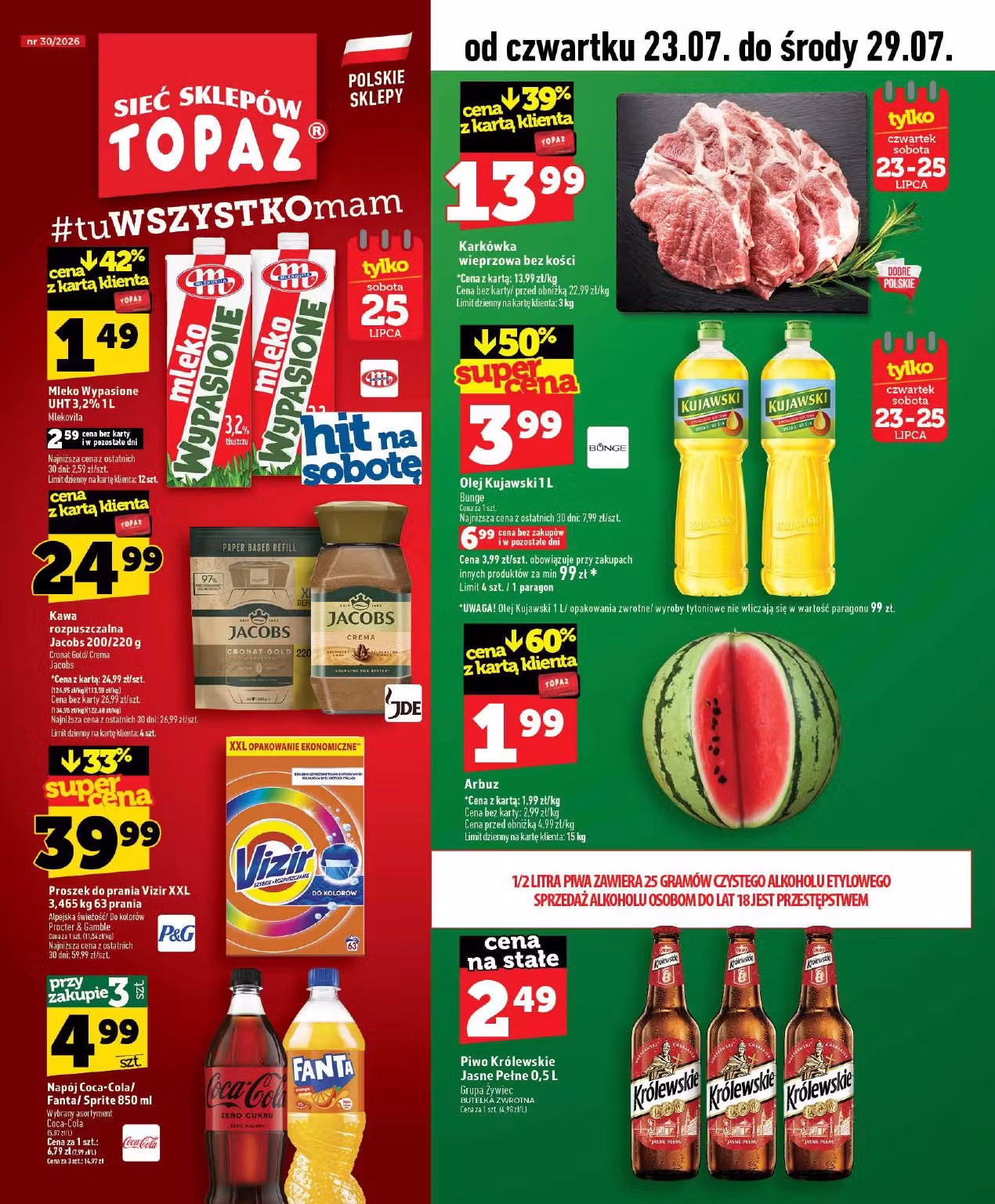 Leidinio perziura: Topaz akcijų leidinys (Galioja nuo 2026-07-23 iki 2026-07-29)