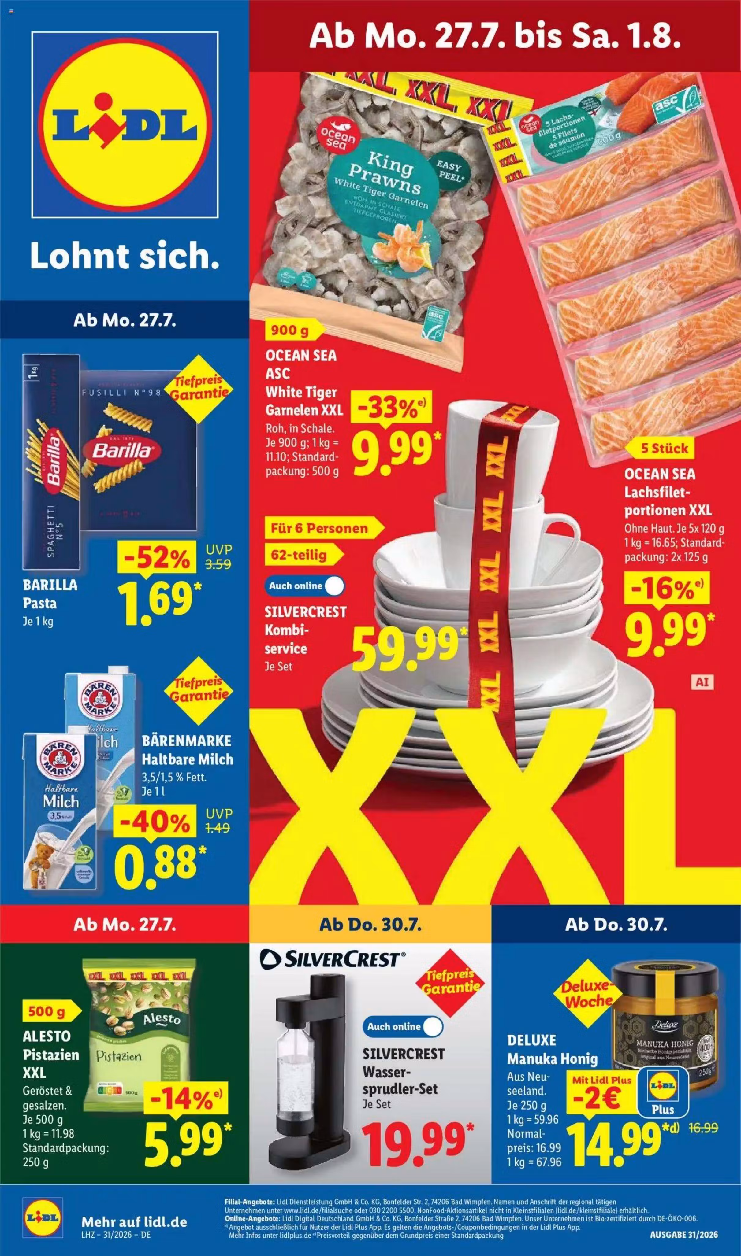 Leidinio perziura: Lidl akcijų leidinys Nr. 2 (Galioja nuo 2026-07-27 iki 2026-08-01)