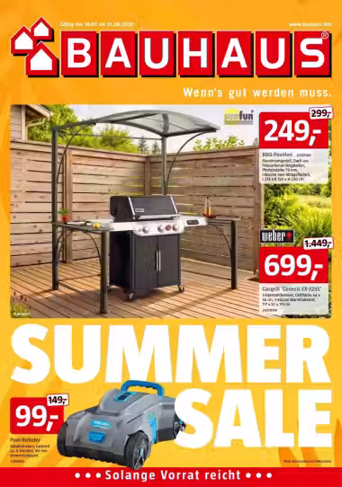 Portada del folleto: Bauhaus folleto de ofertas (Válido del 2026-07-18 al 2026-08-01)
