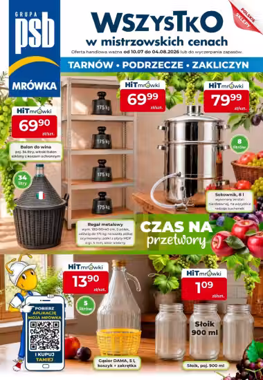 Bukleta vaks: Psb Mrowka akciju buklets (Derīgs no 2026-07-10 līdz 2026-08-04)