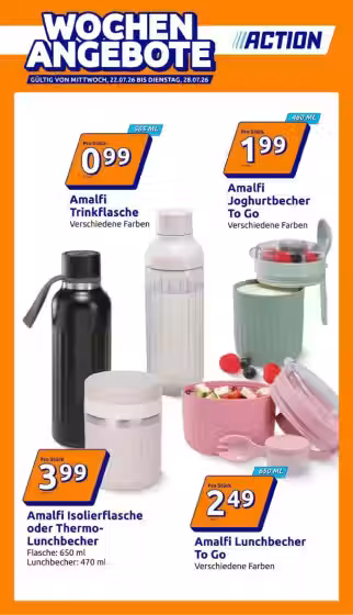 Brochure cover: Action promotions leaflet Nr. 1 (Valid from 2026-07-22 to 2026-07-28)