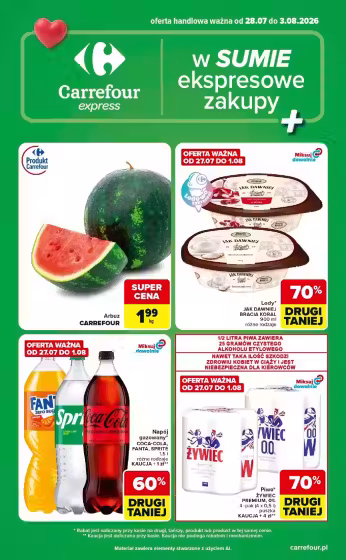 Kataloogi kaas: Carrefour sooduspakkumiste voldik Nr. 1 (Kehtib alates 2026-07-28 kuni 2026-08-03)