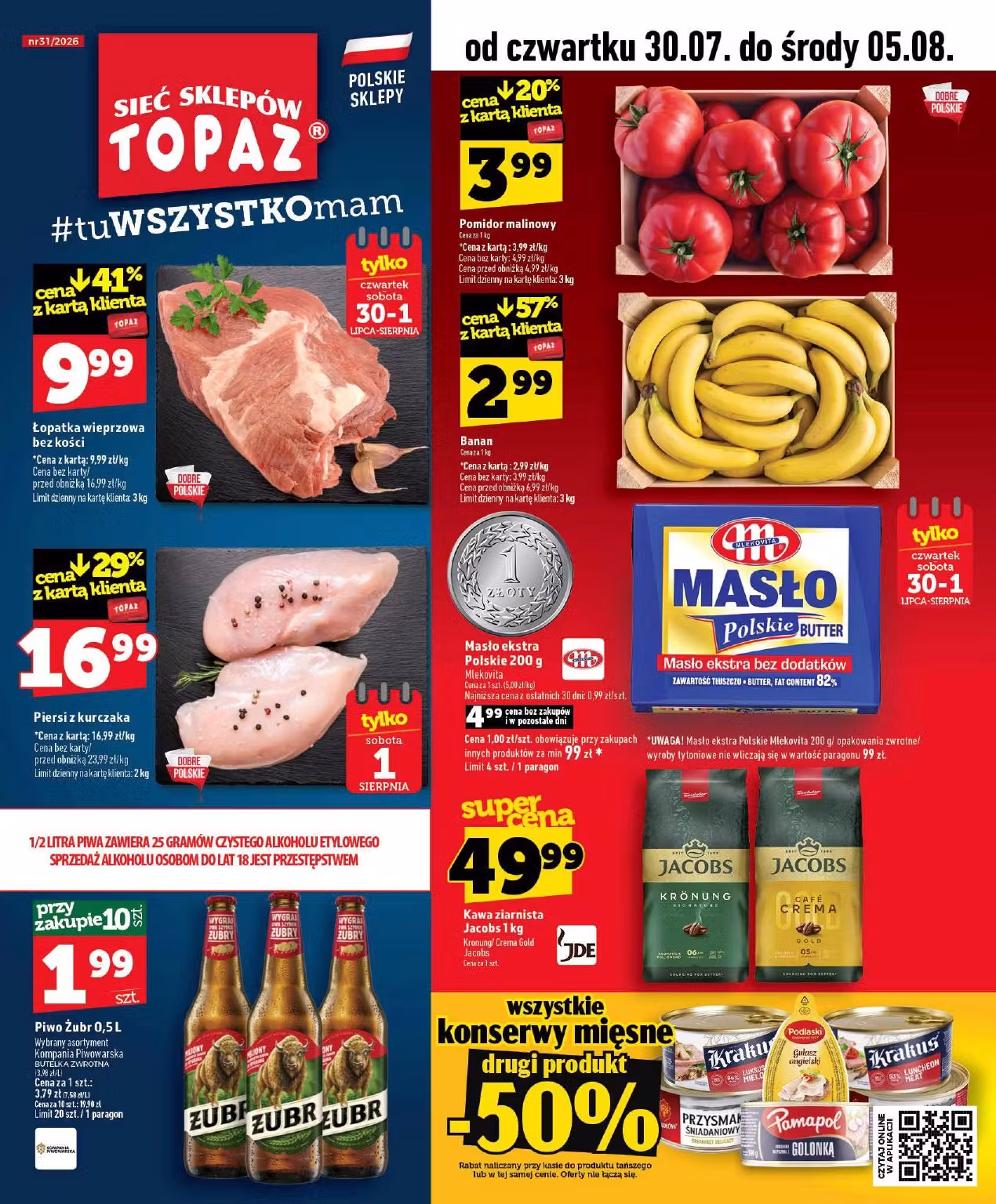 Kataloogi eelvaade: Topaz sooduspakkumiste voldik (Kehtib alates 2026-07-30 kuni 2026-08-05)