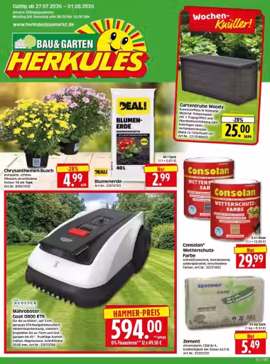 Portada del folleto: Herkules folleto de ofertas n.º 2 (Válido del 2026-07-27 al 2026-08-01)