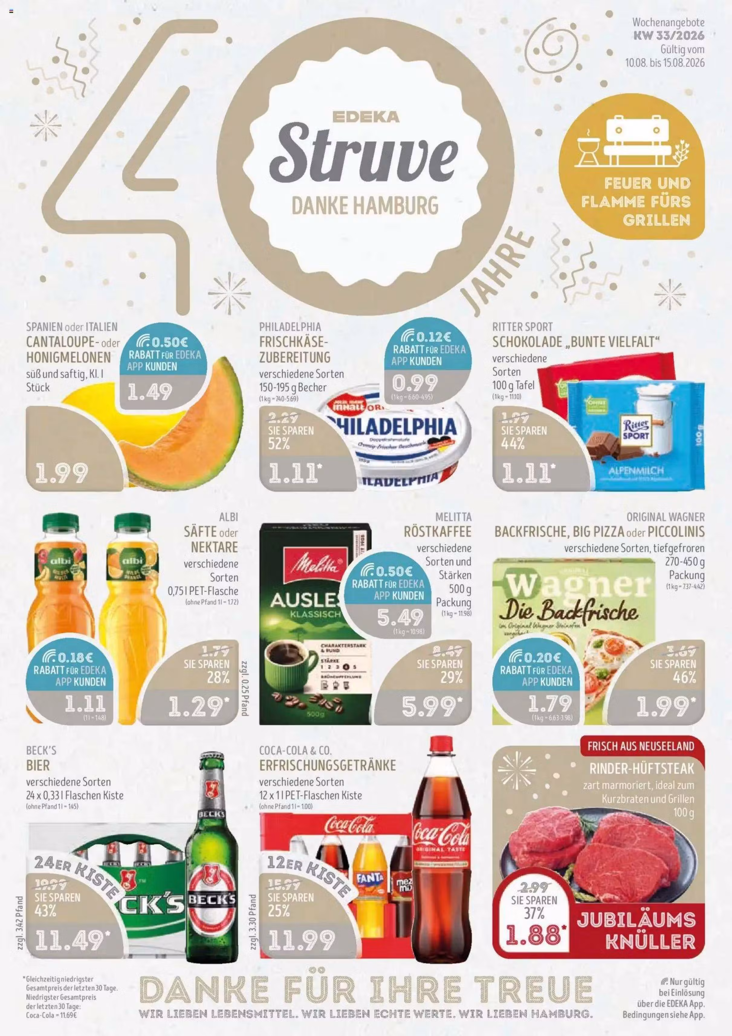 Brochure preview: Edeka Zurheide promotions leaflet (Valid from 2026-08-10 to 2026-08-15)