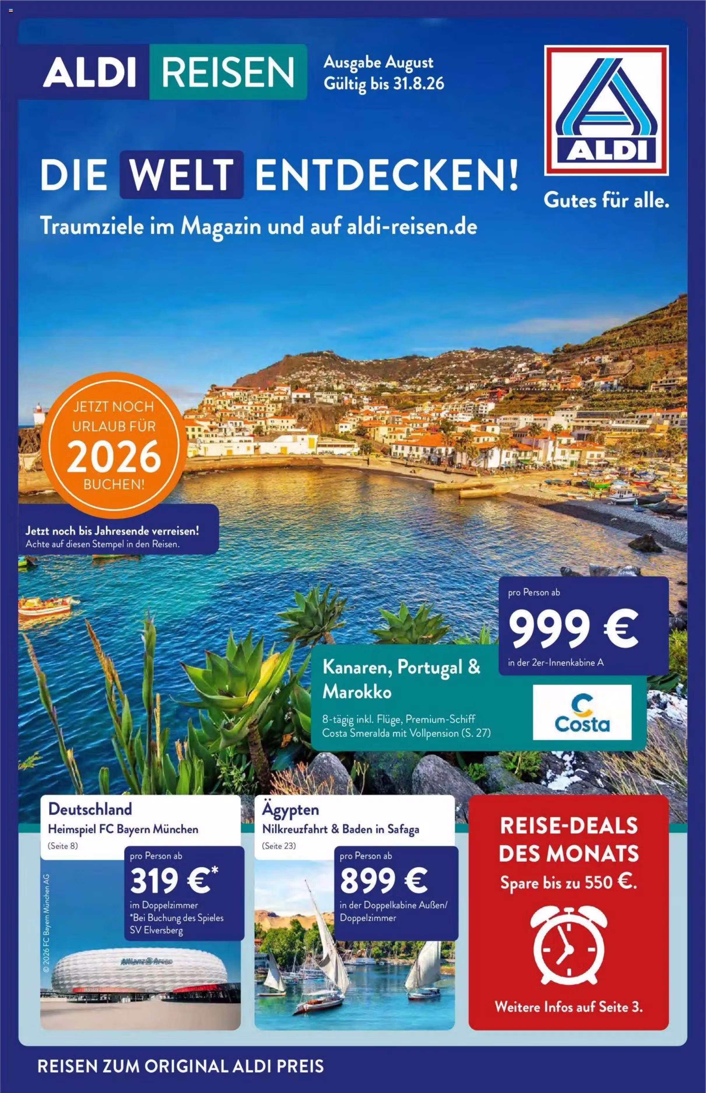 Brochure preview: Aldi Nord promotions leaflet (Valid from 2026-08-01 to 2026-08-31)