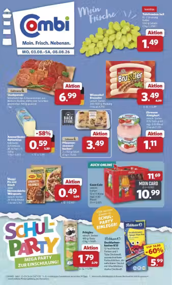Brochure cover: Combi promotions leaflet (Valid from 2026-08-03 to 2026-08-08)