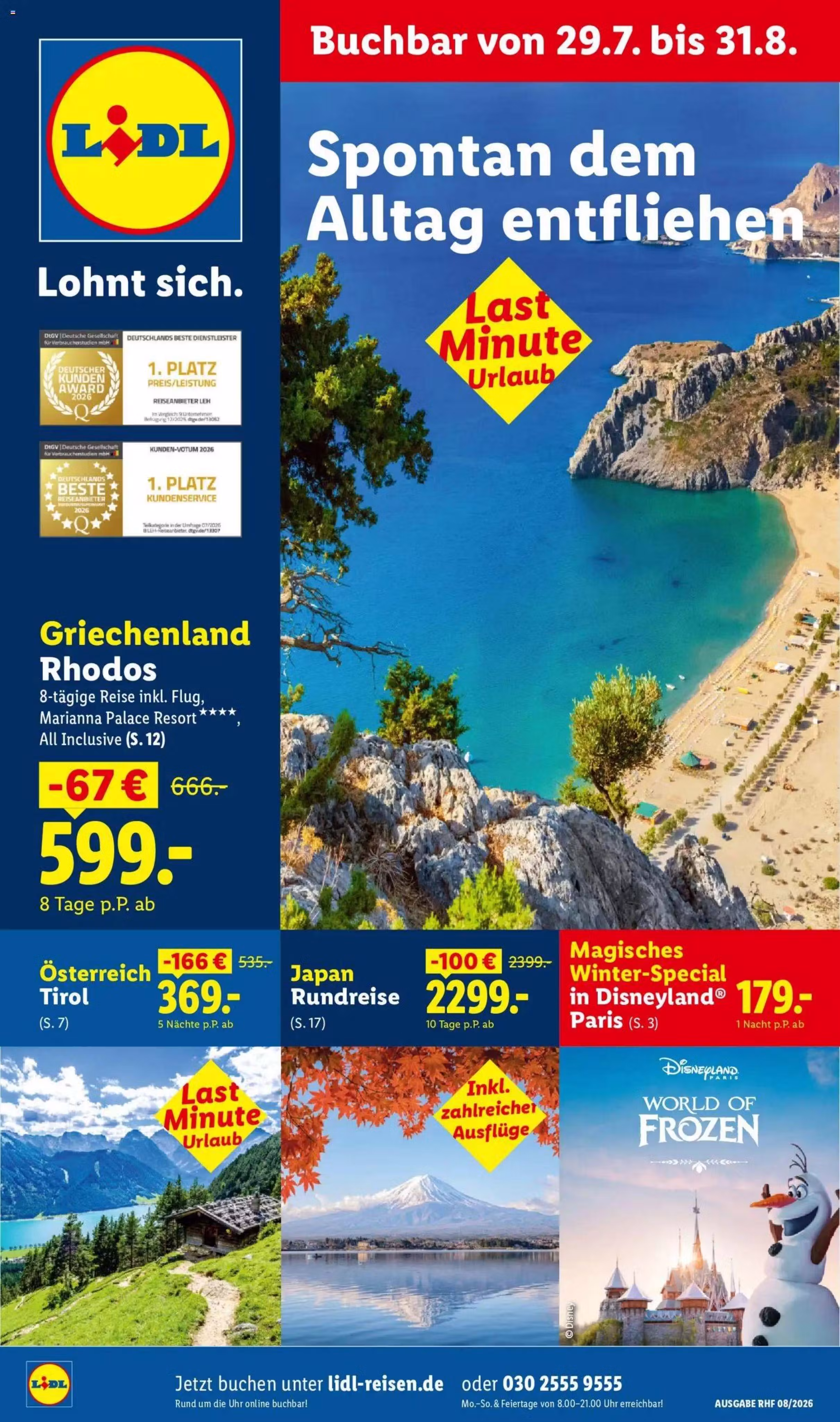 Prospekt-Vorschau: Lidl Angebotsprospekt (Gültig von 2026-08-07 bis 2026-08-31)