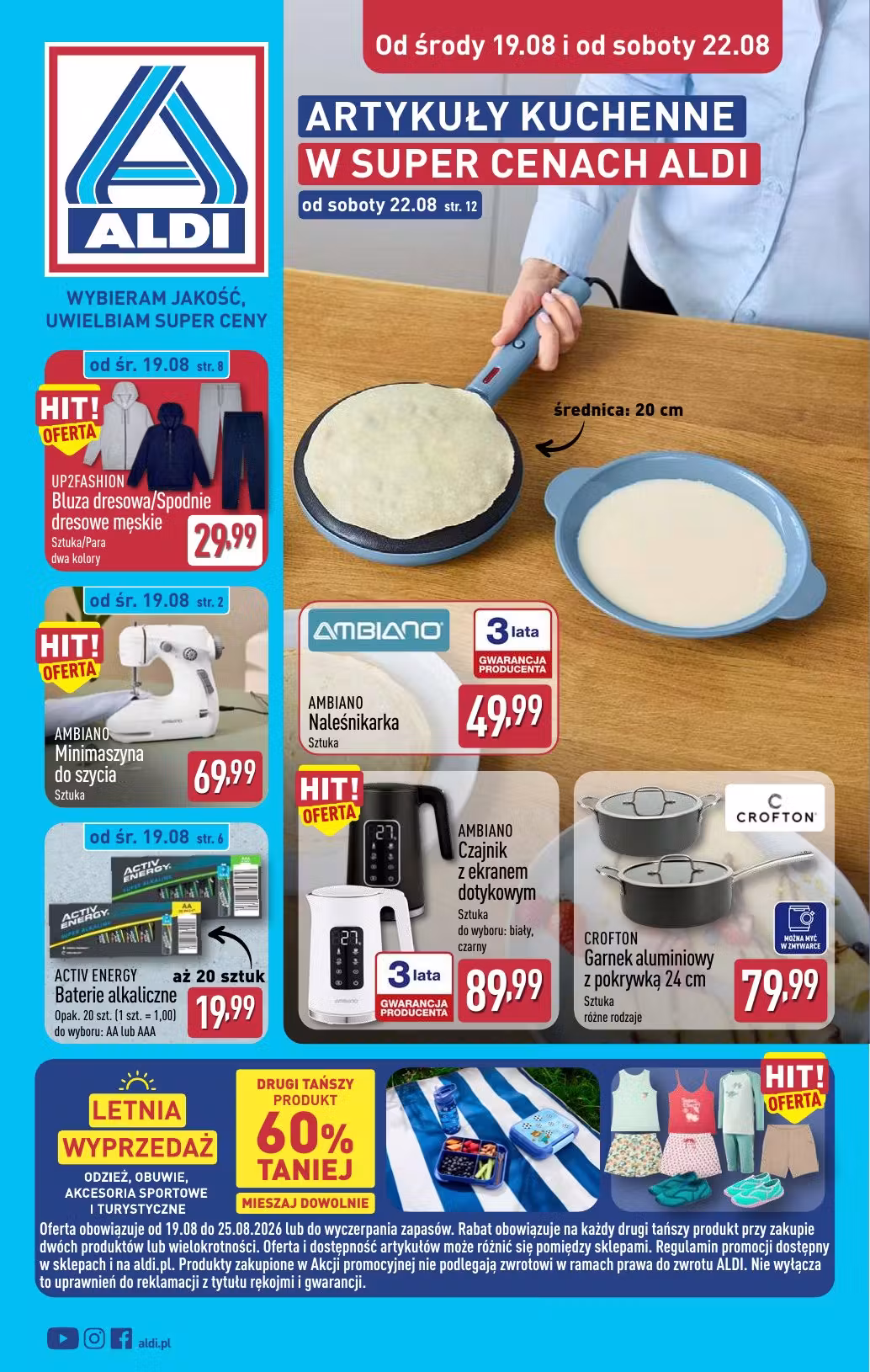 Brochure preview: Aldi promotions leaflet (Valid from 2026-08-19 to 2026-08-25)