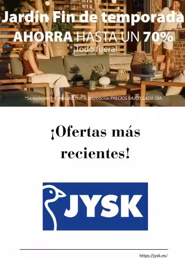 Kataloogi kaas: Jysk sooduspakkumiste voldik (Kehtib alates 2026-07-29 kuni 2026-08-29)