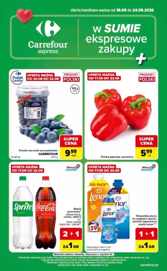 Kataloogi kaas: Carrefour sooduspakkumiste voldik Nr. 1 (Kehtib alates 2026-08-18 kuni 2026-08-24)