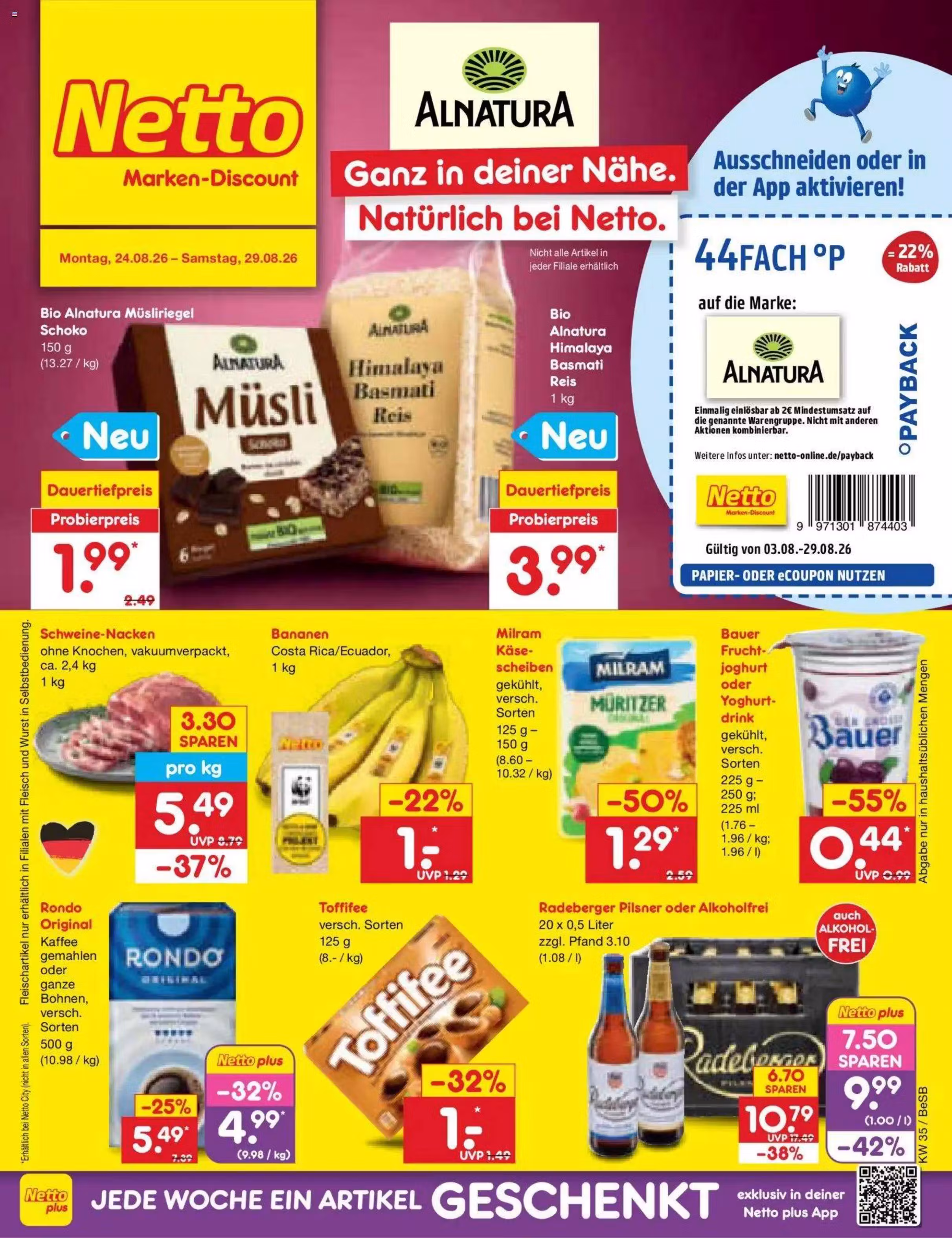 Vista previa del folleto: Netto folleto de ofertas (Válido del 2026-08-24 al 2026-08-29)
