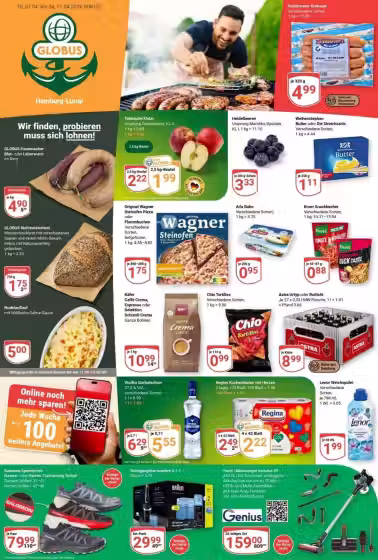 Brochure cover: Globus Baumarkt promotions leaflet (Valid from 2026-04-20 to 2026-04-25)