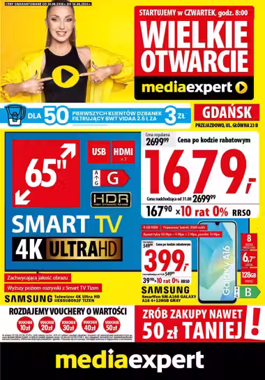 Brochure cover: Media Expert promotions leaflet Nr. 2 (Valid from 2026-08-20 to 2026-08-30)