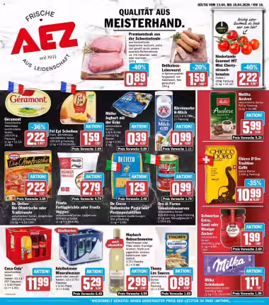 Brochure cover: Aez promotions leaflet (Valid from 2026-04-20 to 2026-04-25)