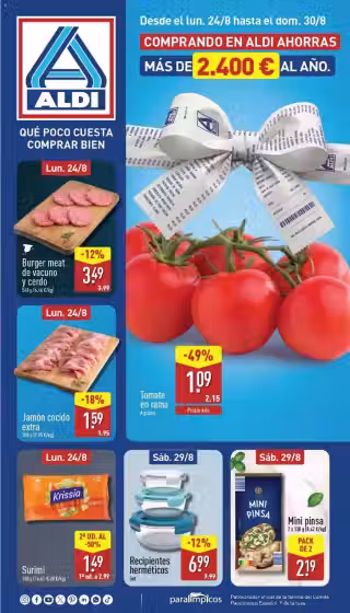 Kataloogi kaas: Aldi sooduspakkumiste voldik Nr. 1 (Kehtib alates 2026-08-24 kuni 2026-08-30)