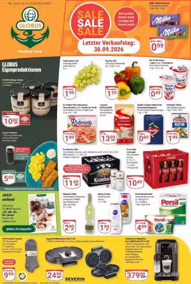 Leidinio virselis: Globus Baumarkt akcijų leidinys Nr. 1 (Galioja nuo 2026-08-24 iki 2026-08-29)