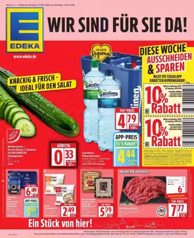 Brochure cover: Edeka Zurheide promotions leaflet (Valid from 2026-04-20 to 2026-04-25)