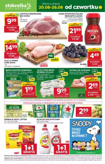Brochure cover: Stokrotka promotions leaflet Nr. 1 (Valid from 2026-08-20 to 2026-08-26)