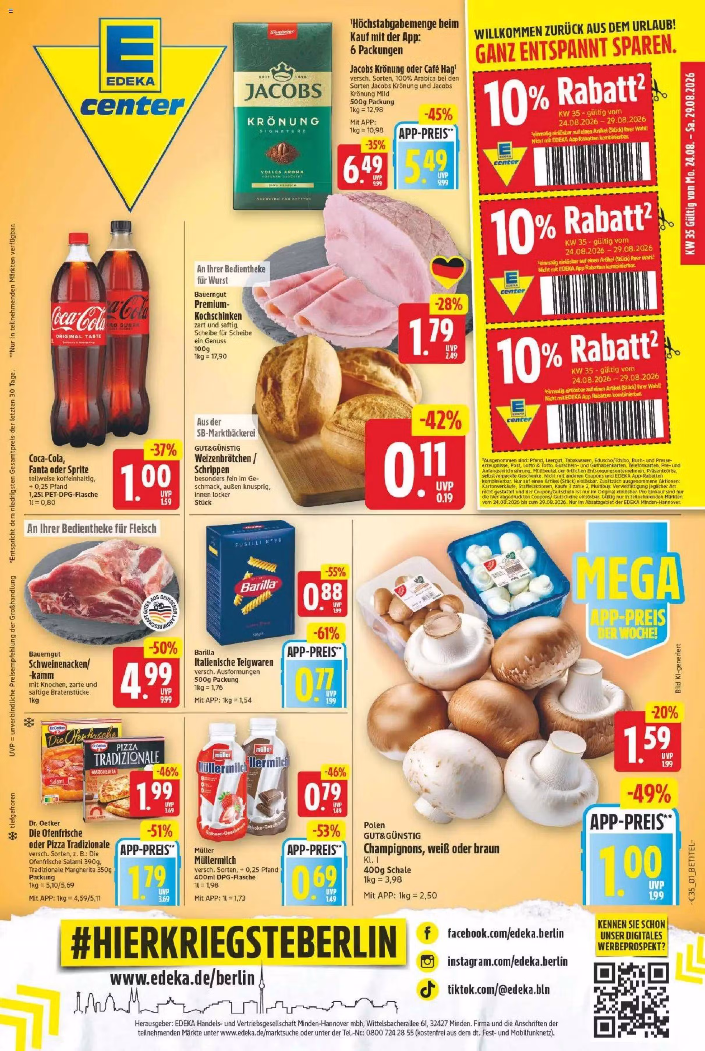 Bukleta prieksskatijums: E Center akciju buklets (Derīgs no 2026-08-24 līdz 2026-08-29)
